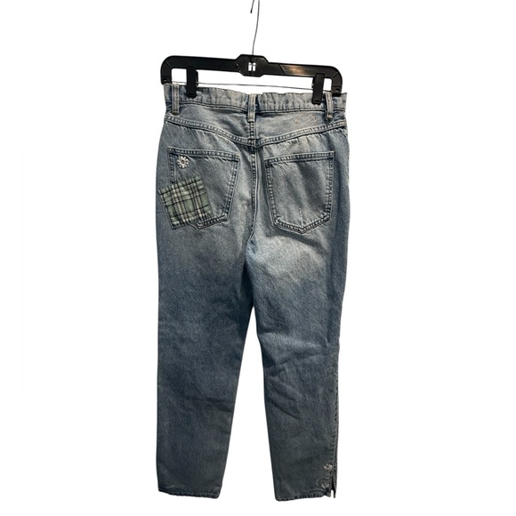 Free People Steinbeck Patched Straight-Leg Jeans size 27 - Picture 10 of 11